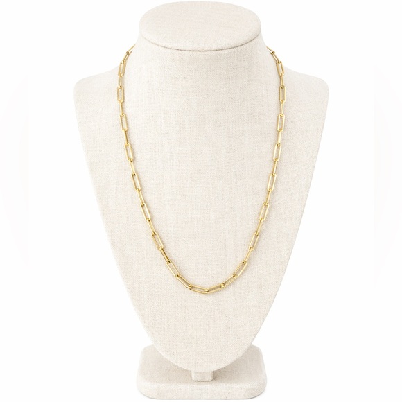 Neiman Marcus Jewelry - Neiman Marcus Gold plated paper clip Link Necklace